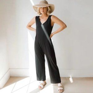 Albion Fit, The Yes Please Jumper Drop Crotch Wide Leg, Black, Size XS